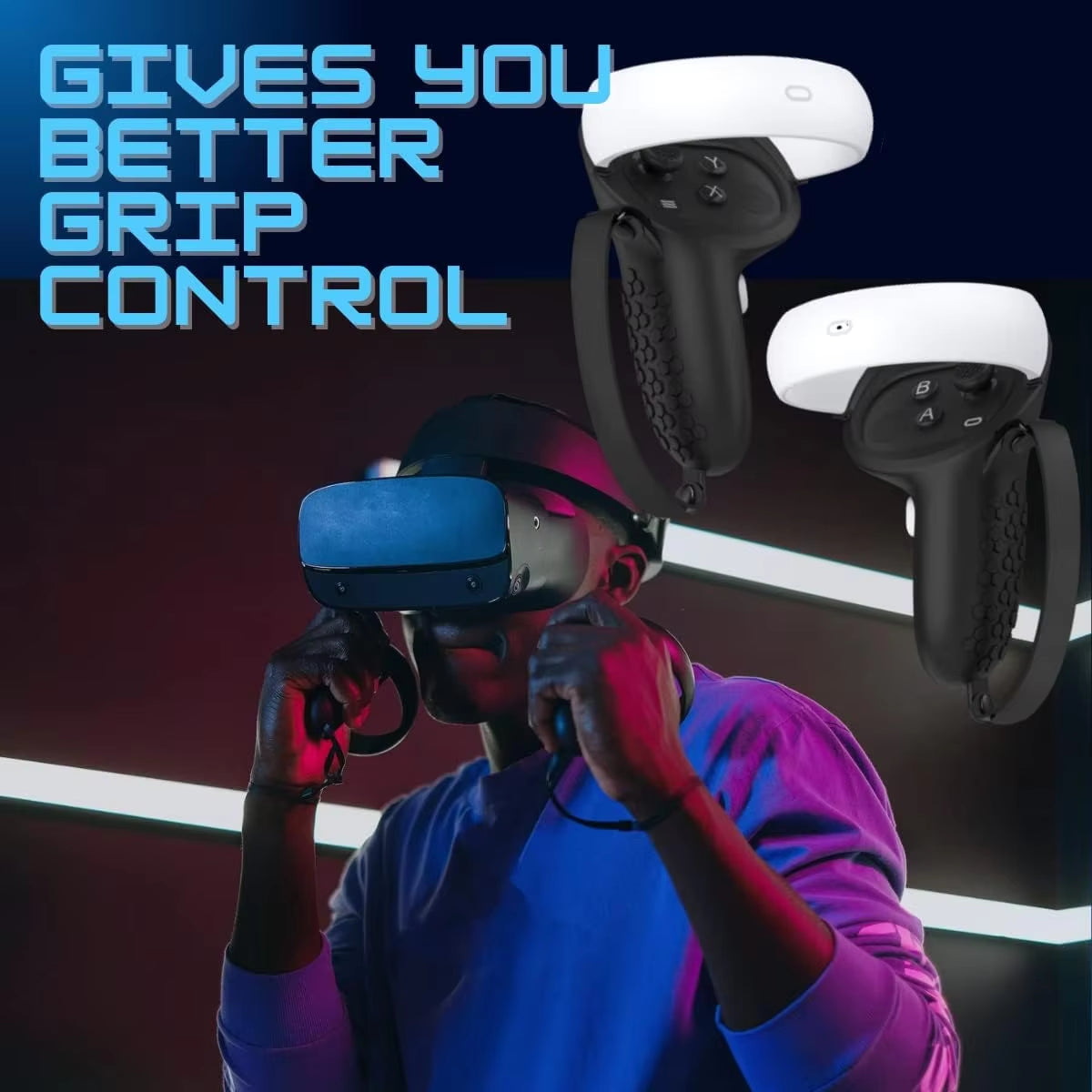 HUNDAI Oculus Controller Grip Accessories - Non-Slip Joystick Covers and Protective Grips