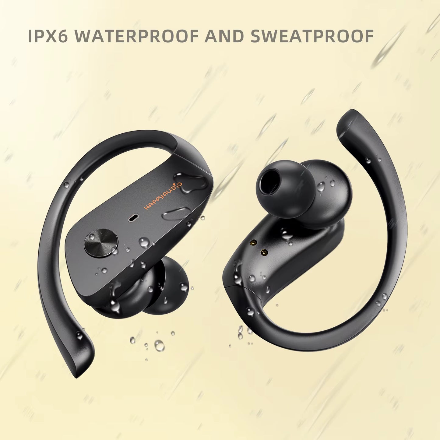 S3 TWS 5.3 Voice ENC Push Button Headphones IPX6 Sport Wireless Charging 56 Hours of Hplaytime