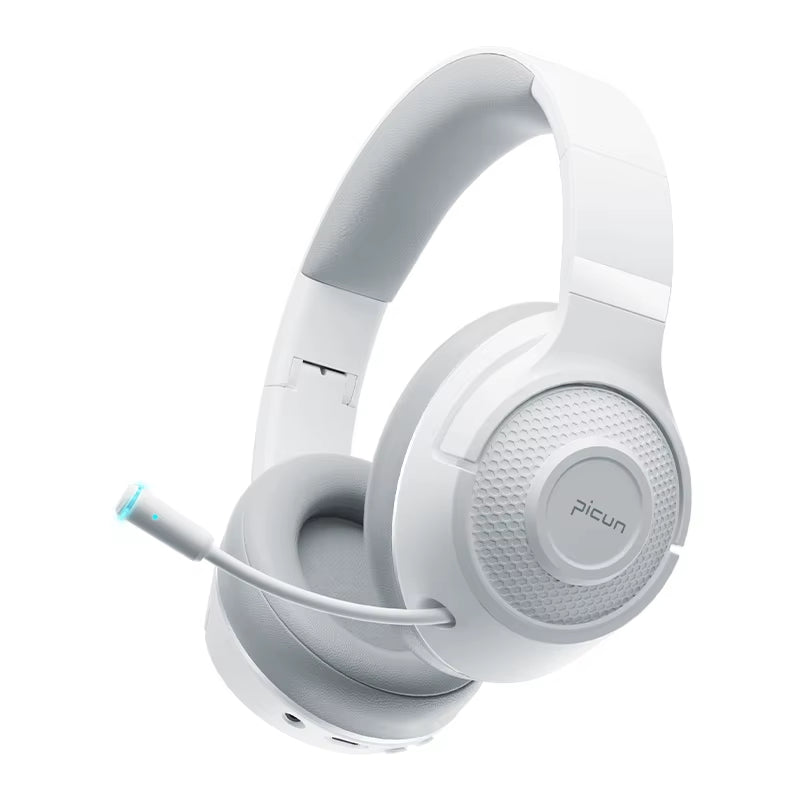 BG01 Wireless Gaming Headset with Microphone Lightweight Over-Ear Bluetooth 5.3 Headphones for Phone PC