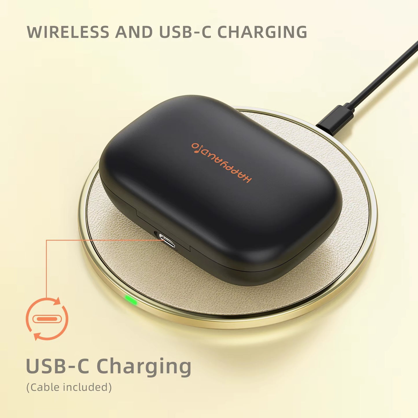 S3 TWS 5.3 Voice ENC Push Button Headphones IPX6 Sport Wireless Charging 56 Hours of Hplaytime