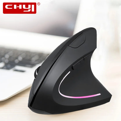 Ergonomic Wireless Vertical Mouse - 2.4G USB Optical Gaming Mouse for Right and Left-Handed Users, Compatible with Laptop and PC