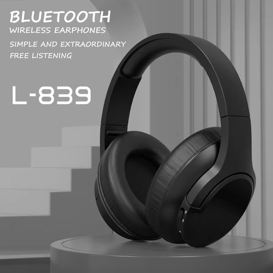 L839 Bluetooth 5.3 Foldable Gaming Headset with Microphone and Sport Earbuds