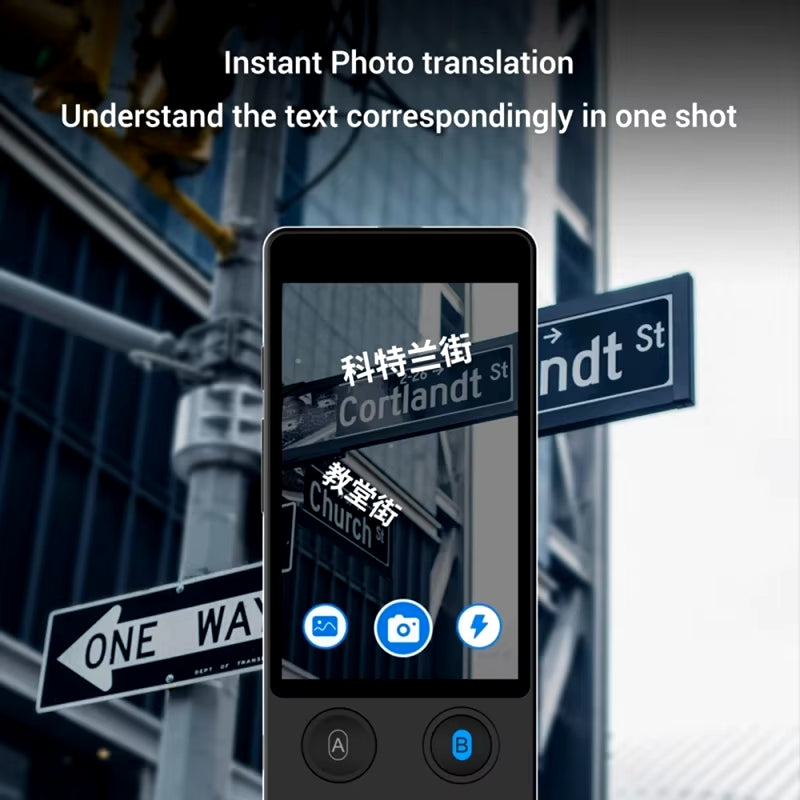 W12 Intelligent Voice Translator - 144 Languages, 3.7-Inch Real-Time Text and Photo Translation with Simultaneous Interpretation