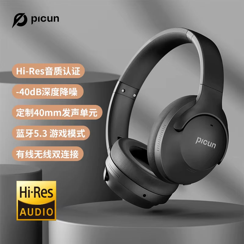 ANC-05 Active Noise Cancelling Headphones with ENC Tech, Wireless Bluetooth Headphones over Ear Headsets 40H Playing Time