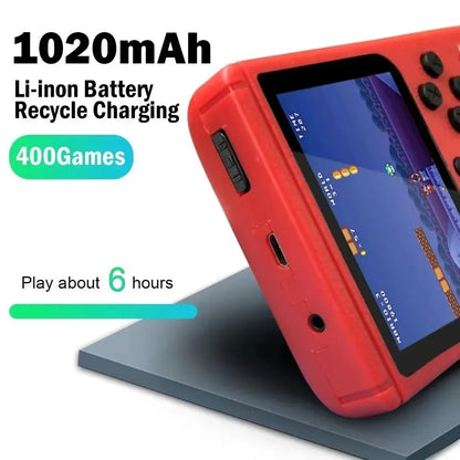 Portable Mini Handheld Retro Video Game Console with 500 Built-in Games and 3.0/2.4 Inch Color LCD Display