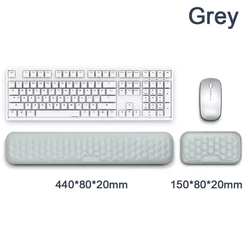 Ergonomic Memory Foam Keyboard Wrist Rest Pad for Gaming Desks