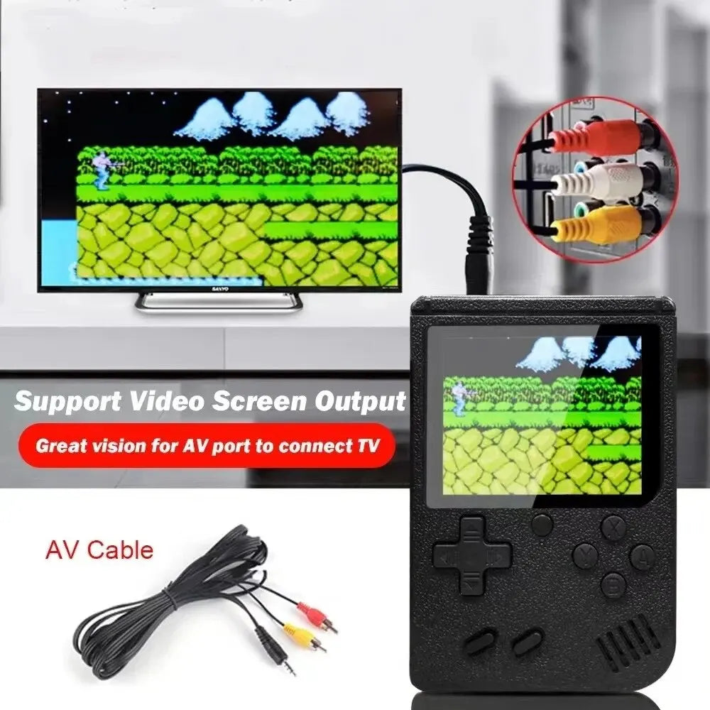 Portable Mini Handheld Retro Video Game Console with 500 Built-in Games and 3.0/2.4 Inch Color LCD Display