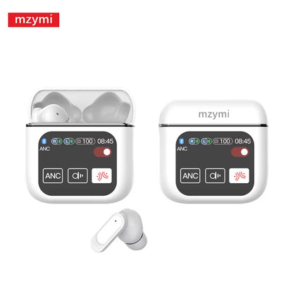 Mzymi ANC Bluetooth5.4 Earbuds SE60 Wireless Earphones 9D Sound in Ear Waterproof Headphones Gaming Headset with Mic for XIAOMI