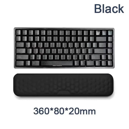 Ergonomic Memory Foam Keyboard Wrist Rest Pad for Gaming Desks