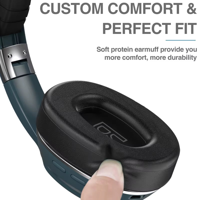 over Ear Wireless Headphones Bluetooth 5.0 Headphone Foldable Headset Support TF Stereo with Mic for Phone Xiaomi Pc