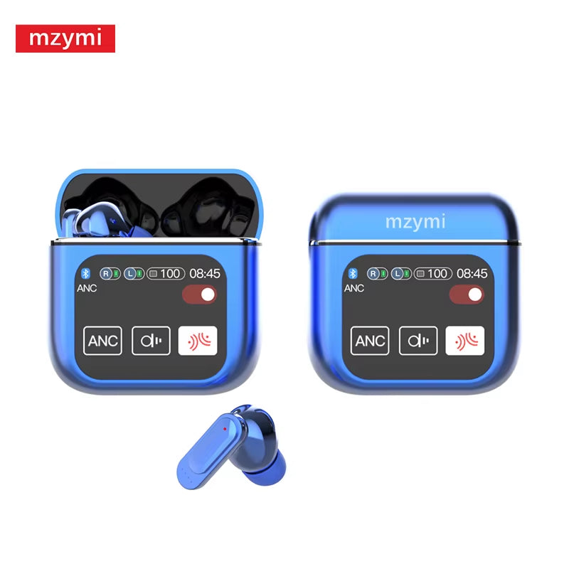 Mzymi ANC Bluetooth5.4 Earbuds SE60 Wireless Earphones 9D Sound in Ear Waterproof Headphones Gaming Headset with Mic for XIAOMI