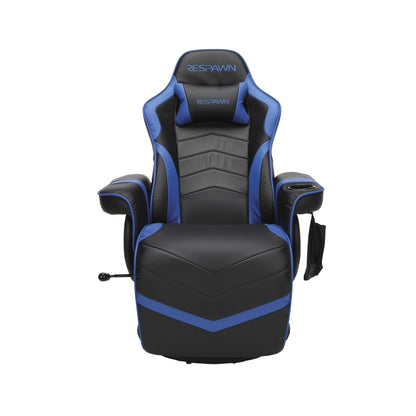 900 Gaming Recliner - Video Games Console Recliner Chair, Computer Recliner, Adjustable Leg Rest and Recline, Recliner with Cupholder, Reclining Gaming Chair with Footrest - Blue