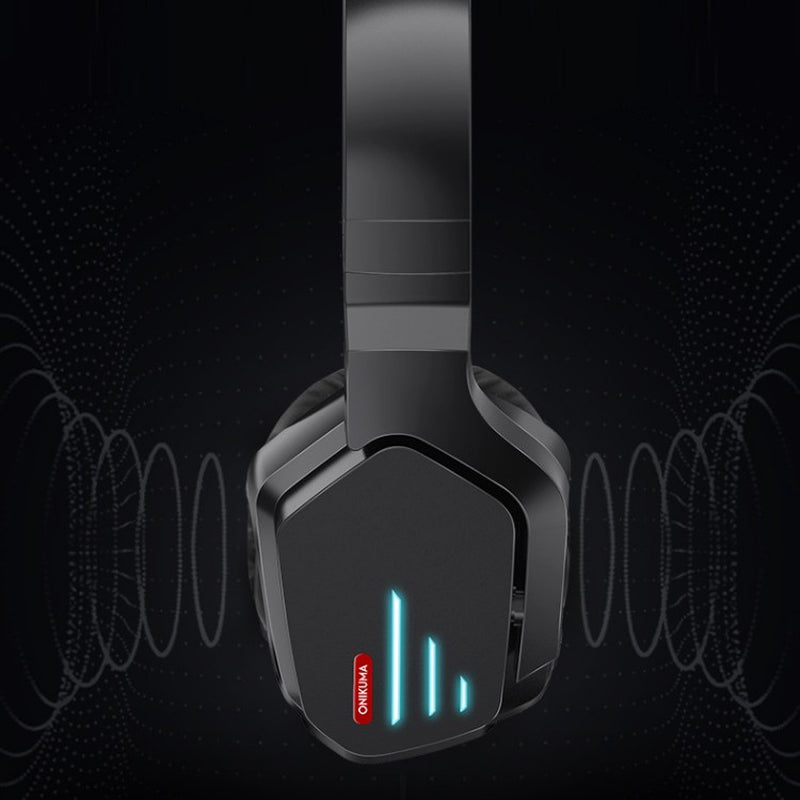 Head-Mounted Noise Reduction Stereo Game Bass Wireless Luminous Headphones