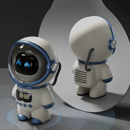 Smart Astronaut Bluetooth Speaker - Portable Stereo with AI Interaction and Alarm Clock - Innovative Gift Option