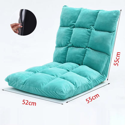 Adjustable Japanese Floor Chair with Back Support - Folding Padded Lounger and Gaming Sofa Chair