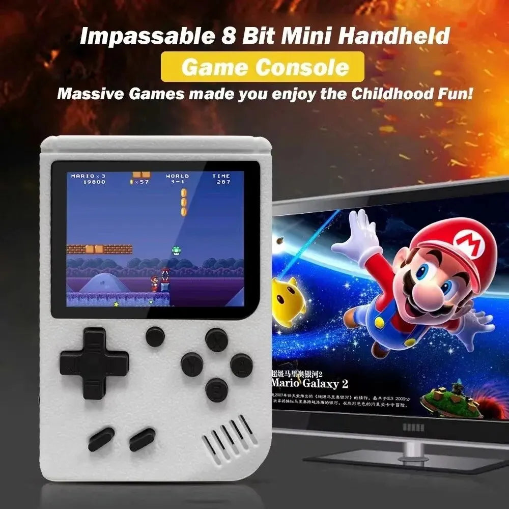 Portable Mini Handheld Retro Video Game Console with 500 Built-in Games and 3.0/2.4 Inch Color LCD Display