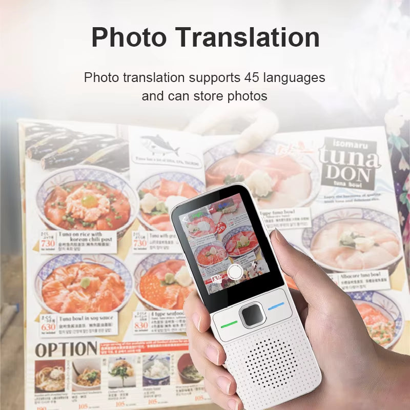 2023 Smart Voice Translator 137 Multi Languages in Real Time Online Instant off Line Translation AI Learning Conversion T10 Hot!