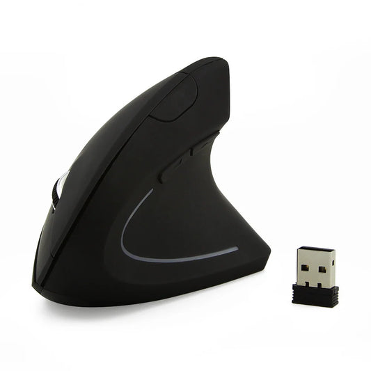 Ergonomic Wireless Vertical Mouse - 2.4G USB Optical Gaming Mouse for Right and Left-Handed Users, Compatible with Laptop and PC