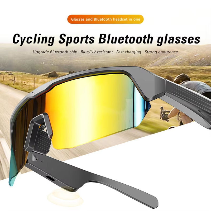 Cycling Bluetooth Smart Glasses Technology Audio Call Remote Headset Sunglasses Sports Driving Music Earbuds Headphones