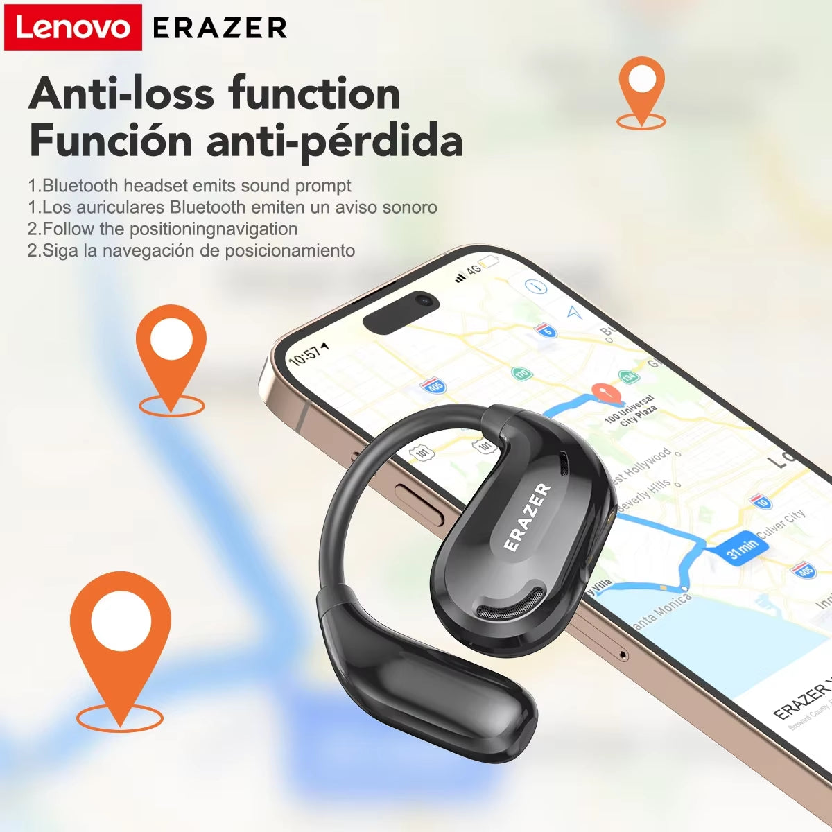 XT66PRO Wireless Bluetooth Earphones with ASMR Headset Features, DIY App, AI Translator, and 13-Hour Battery Life Display