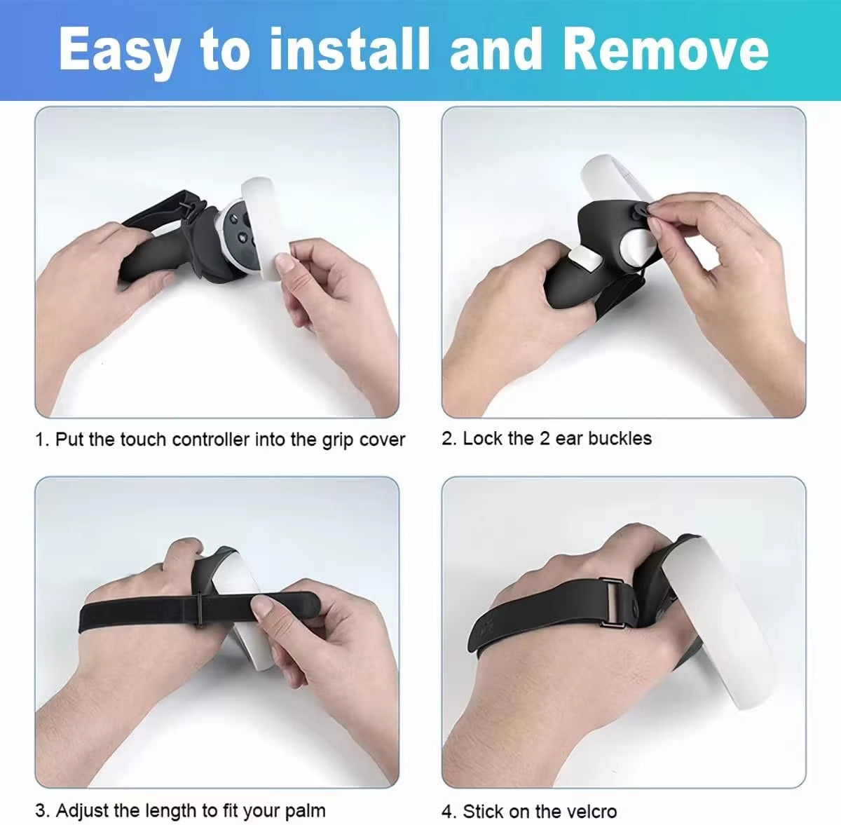 HUNDAI Oculus  Controller Grip Accessories - Non-Slip Joystick Covers and Protective Grips