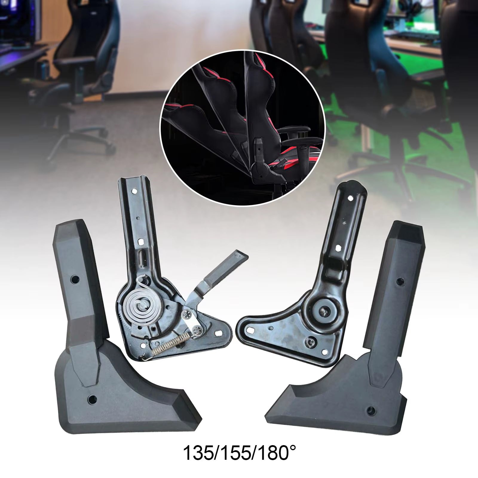 High-Back Gaming Chair Angle Adjuster Replacement Parts for Computer Seating