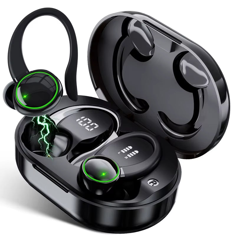 TWS Wireless Earphones Bluetooth 5.3 Sports Headphone IPX7 Waterproof Headsets Touch Control 9D Stereo Headset with Mic Earpiece