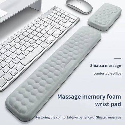 Ergonomic Memory Foam Keyboard Wrist Rest Pad for Gaming Desks