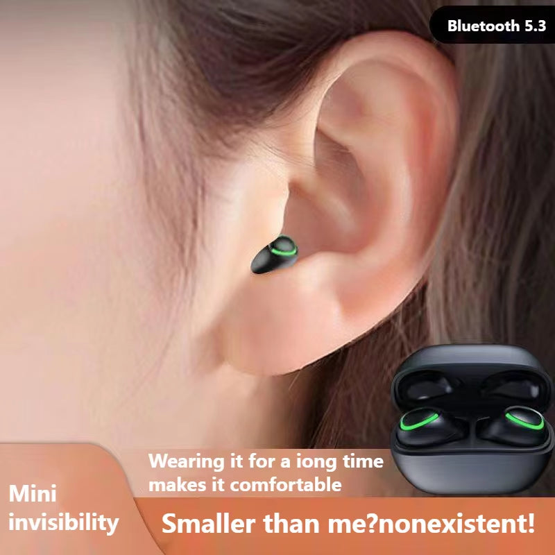 New Mini 21 Ultra-Small Earphones Wireless Bluetooth Headset Two-Ear Waterproof Sports Earbuds In-Ear Headphones for Smartphone