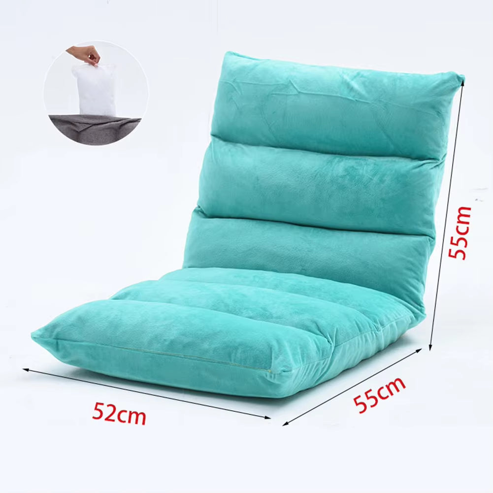 Adjustable Japanese Floor Chair with Back Support - Folding Padded Lounger and Gaming Sofa Chair