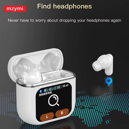 Mzymi ANC Bluetooth5.4 Earbuds SE60 Wireless Earphones 9D Sound in Ear Waterproof Headphones Gaming Headset with Mic for XIAOMI