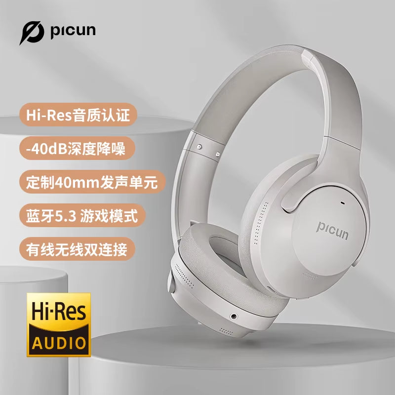 ANC-05 Active Noise Cancelling Headphones with ENC Tech, Wireless Bluetooth Headphones over Ear Headsets 40H Playing Time