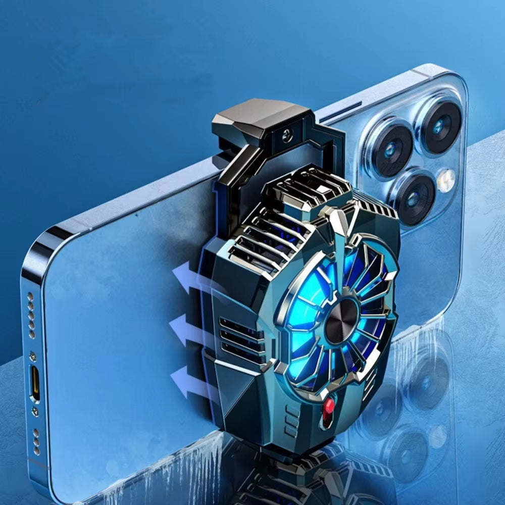 Mobile Phone Cooling Radiator - USB Powered Snap-On Fan for iPhone 15/14/13/12/11 Pro Max and Samsung Devices