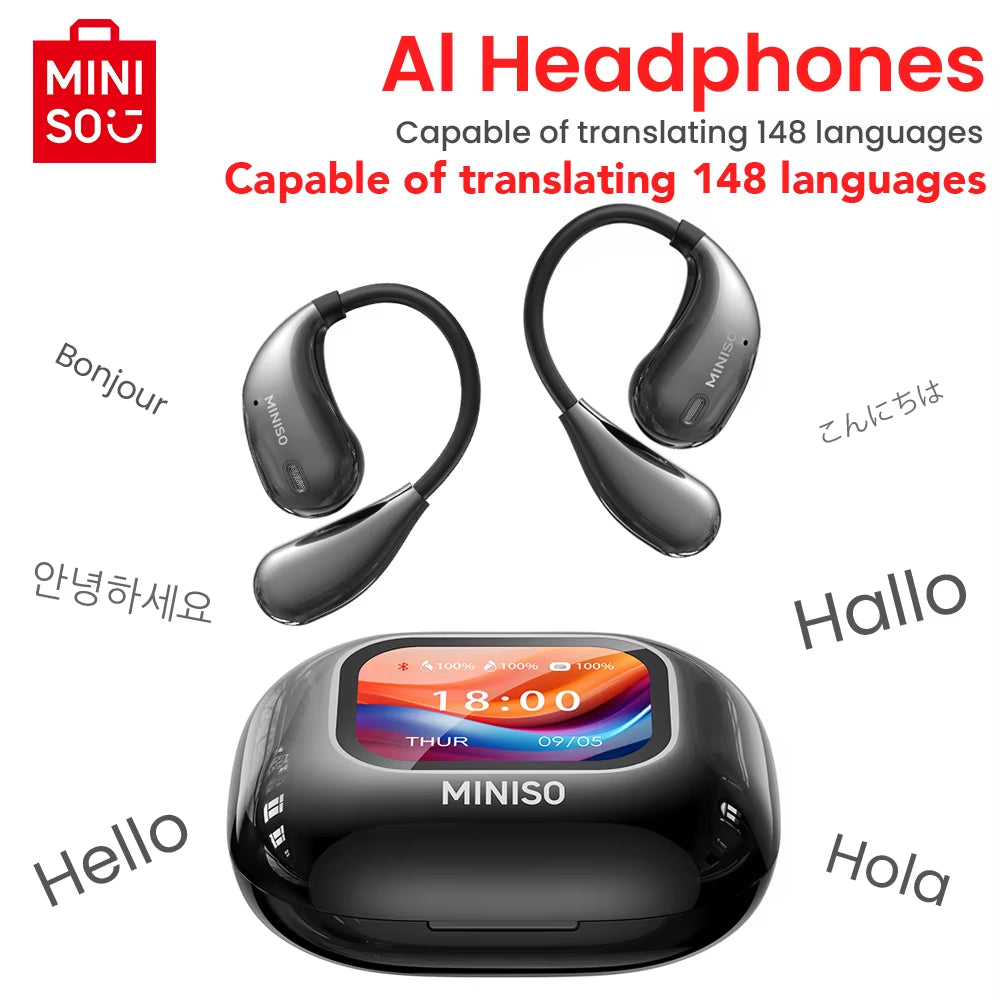 M95 Intelligent Wireless Headphones Face-To-Face Translation Bluetooth Earphones Wireless Earbuds Low Latency Headphones