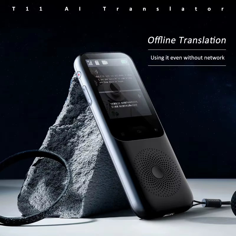 2025 T11 Portable Audio Translator - Real-Time Smart Voice AI with 138 Language Offline Capability and Photo Translation