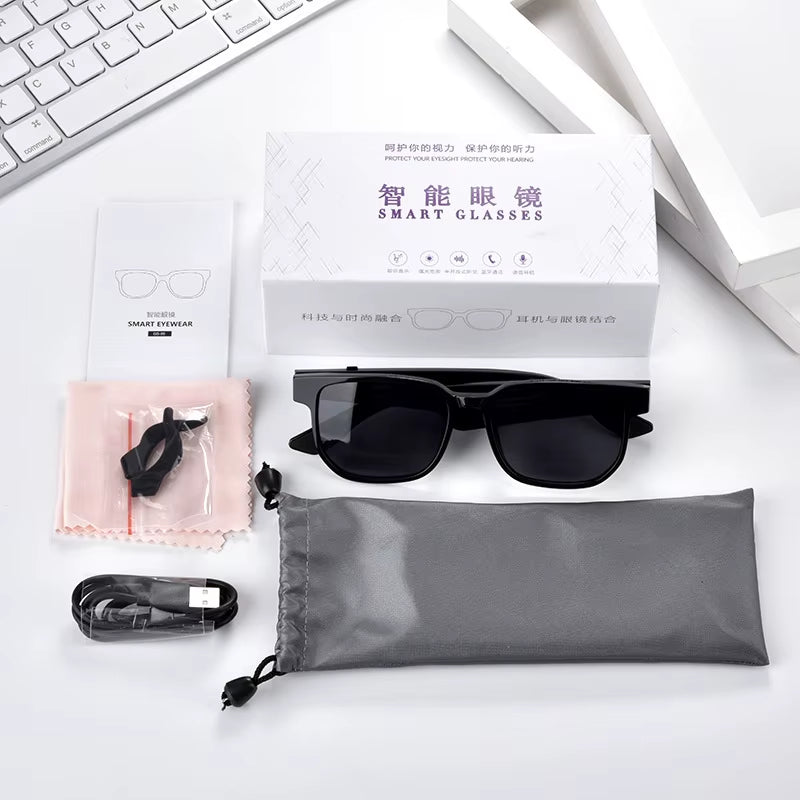 Smart Glasses GS09 M6 PRO Drivers Special Sunglasses Anti-Blue Blue Bluetooth Headset AI Audio Glasses Free Both Ears