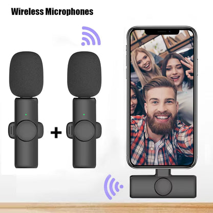 K11 Professional Wireless Lavalier Microphone for iPhone, iPad, Laptop, and Android - Ideal for Live Gaming, Video Recording, Interviews, and Business Use