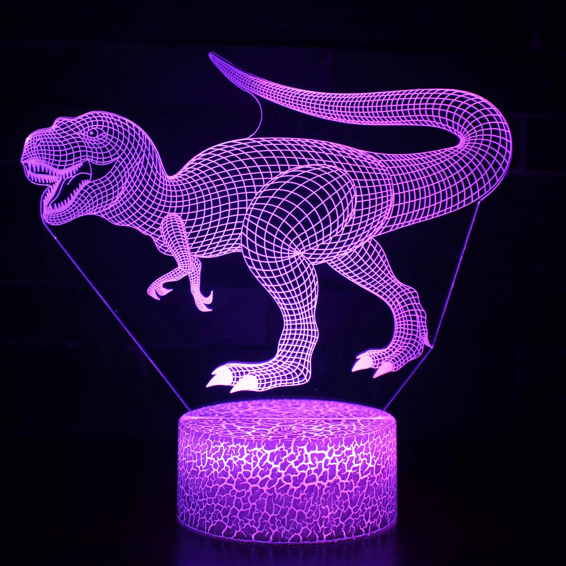 3D Dinosaur Night Light - LED Acrylic Table Lamp for Kids, Ideal Bedroom Decor and Gift