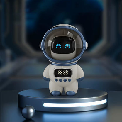 Smart Astronaut Bluetooth Speaker - Portable Stereo with AI Interaction and Alarm Clock - Innovative Gift Option