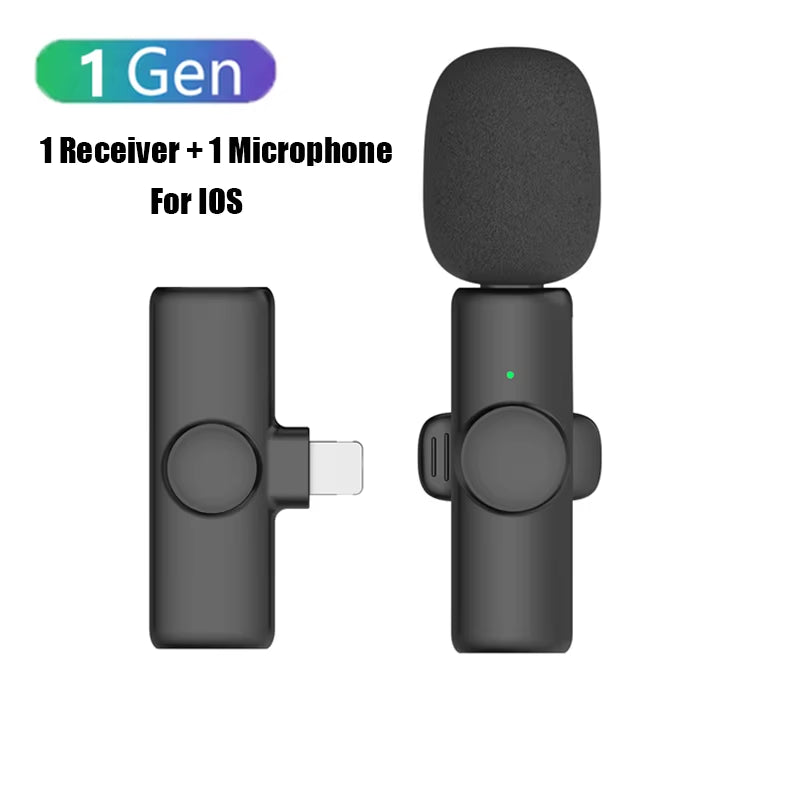 K11 Professional Wireless Lavalier Microphone for iPhone, iPad, Laptop, and Android - Ideal for Live Gaming, Video Recording, Interviews, and Business Use