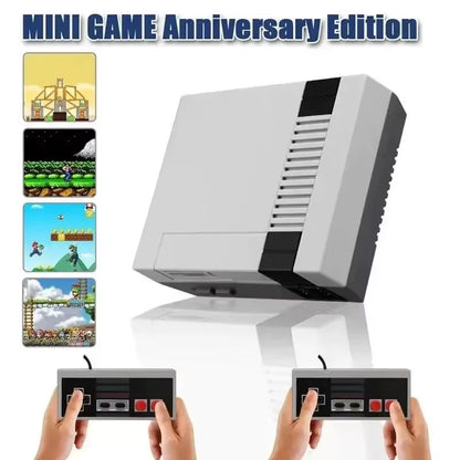 Handheld Mini Video Game Console with AV Output - 620 Built-In Classic Games and Dual Gamepad for Family Entertainment