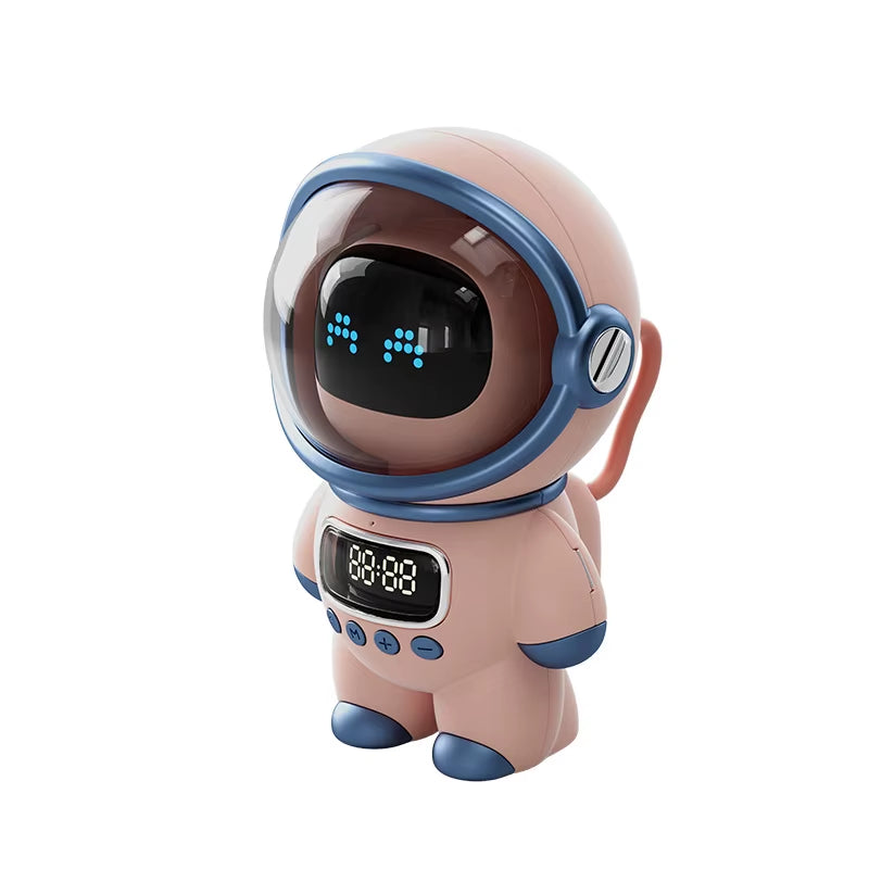 Smart Astronaut Bluetooth Speaker - Portable Stereo with AI Interaction and Alarm Clock - Innovative Gift Option