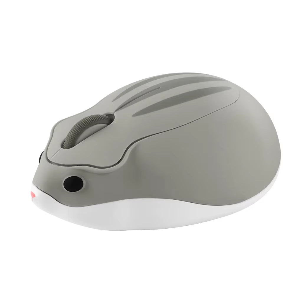 2.4G Wireless Optical Mouse - Ergonomic Mini Hamster Design in Pink, 1600 DPI, Ideal for Laptops and Kids' Gifts