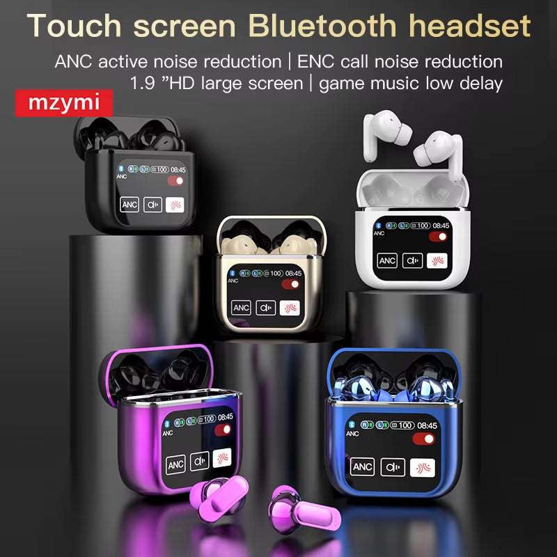 Mzymi ANC Bluetooth5.4 Earbuds SE60 Wireless Earphones 9D Sound in Ear Waterproof Headphones Gaming Headset with Mic for XIAOMI