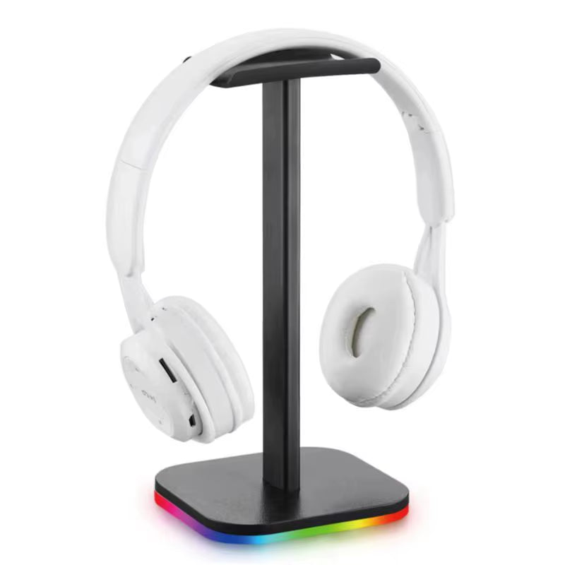 RGB Gaming Headphone Stand - Over-Ear Headset Display Holder for Desk Use