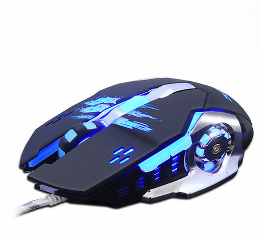 Silent Mute Computer Notebook Wired Gaming Mouse