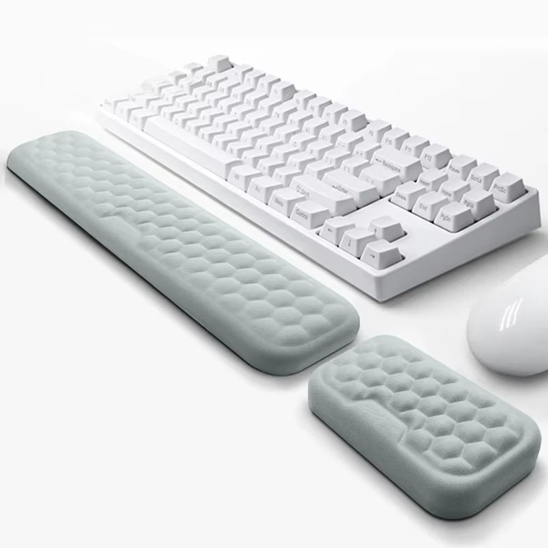 Ergonomic Memory Foam Keyboard Wrist Rest Pad for Gaming Desks