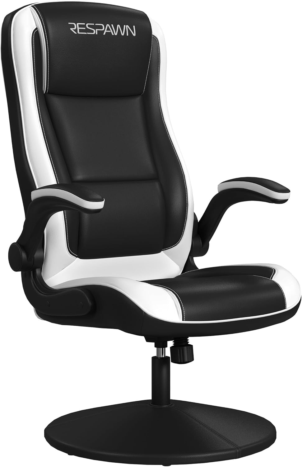 800 Racing-Inspired Gaming Rocker Chair, White RSP 800 BLK WHT