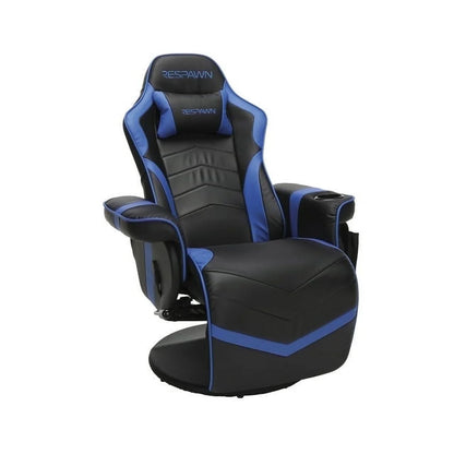 900 Gaming Recliner - Video Games Console Recliner Chair, Computer Recliner, Adjustable Leg Rest and Recline, Recliner with Cupholder, Reclining Gaming Chair with Footrest - Blue