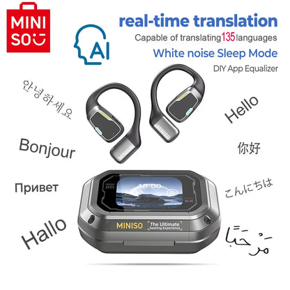 [AI Translator]  M98 Wireless Headphones OWS Sports Bluetooth Earphones Gaming Headset ASMR APP Translation Earbuds IPX5